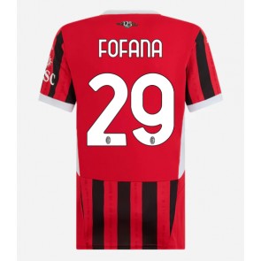 AC Milan Youssouf Fofana #29 Dámské Domácí Dres 2024-25 Krátký Rukáv